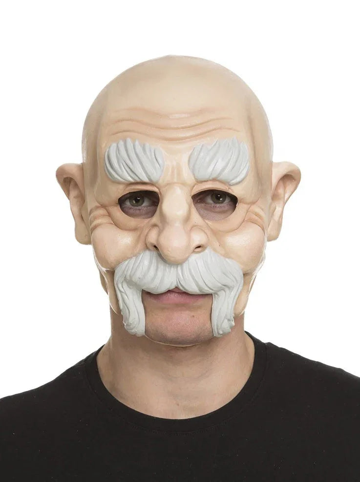 Máscara de Abuelo de Látex con Bigote Máscaras y Caretas Viving